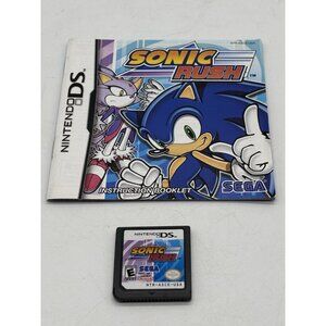 Sonic Rush (Nintendo DS, 2005) Authentic Cartridge + Instruction Tested Works